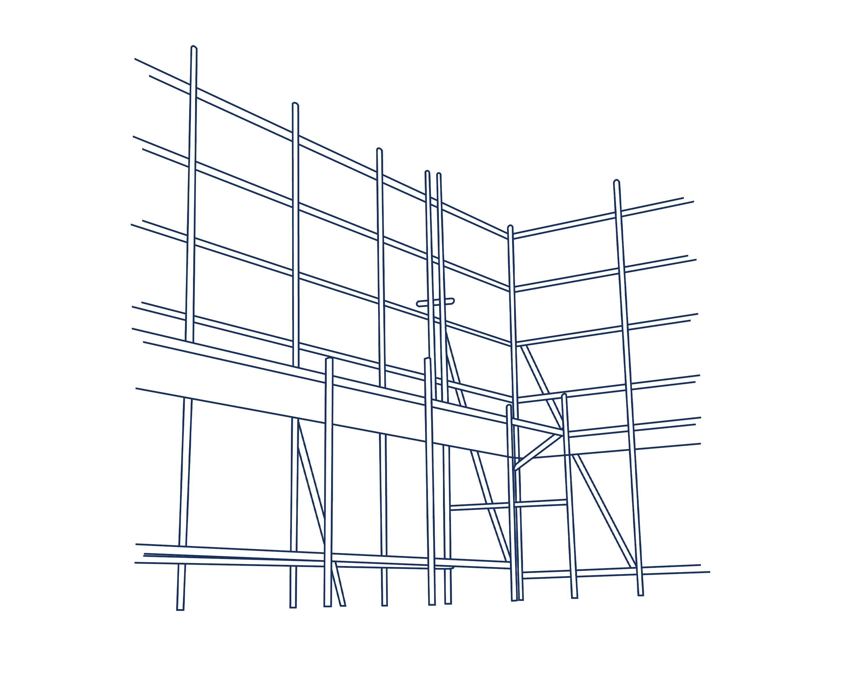 Active Site Partners commercial scaffolding illustration